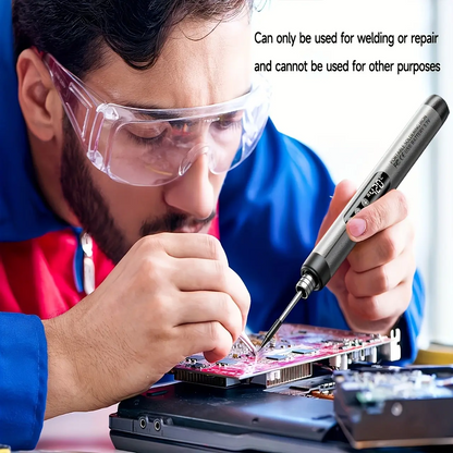 LCD Digital Soldering Iron Kit – Adjustable Temperature USB Electric Soldering Gun with Storage Case, Fast Heating Welding Tool for DIY Electronics & Home Repairs