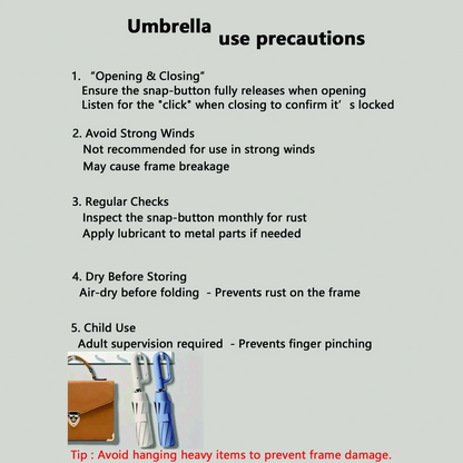 Automatic FoldingWindproof Umbrella -Compact WaterproofRain Umbrella with Easy-Grab Loop, PortableTravel Design for Men &Women