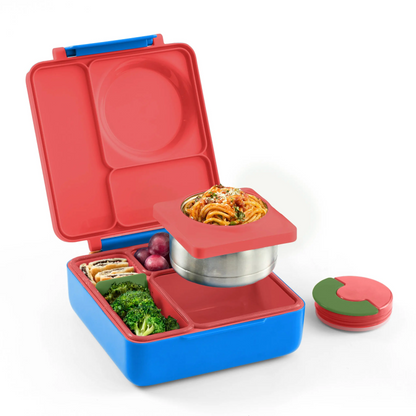 Insulated Bento Lunch Box with Thermos & 3 Compartments – Leak-Proof Stainless Steel Meal Prep Container, Durable, Easy to Clean & Perfect for School, Work & Travel