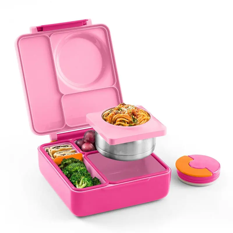 Insulated Bento Lunch Box with Thermos & 3 Compartments – Leak-Proof Stainless Steel Meal Prep Container, Durable, Easy to Clean & Perfect for School, Work & Travel