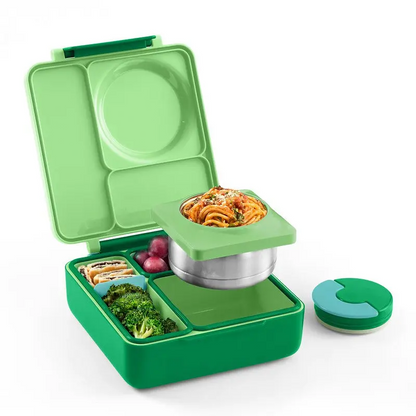 Insulated Bento Lunch Box with Thermos & 3 Compartments – Leak-Proof Stainless Steel Meal Prep Container, Durable, Easy to Clean & Perfect for School, Work & Travel