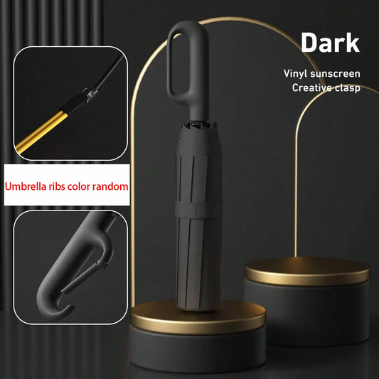 Automatic FoldingWindproof Umbrella -Compact WaterproofRain Umbrella with Easy-Grab Loop, PortableTravel Design for Men &Women