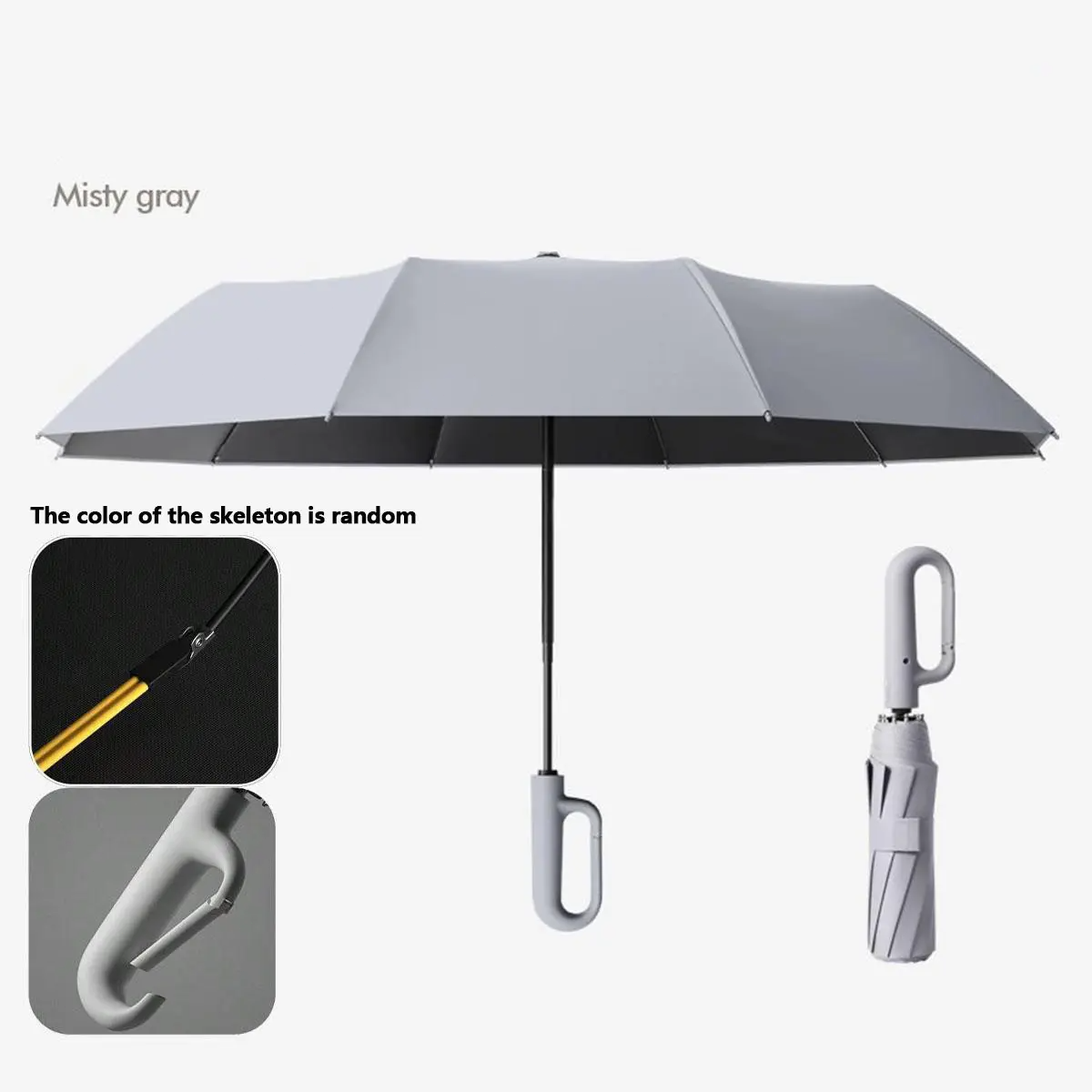 Automatic FoldingWindproof Umbrella -Compact WaterproofRain Umbrella with Easy-Grab Loop, PortableTravel Design for Men &Women