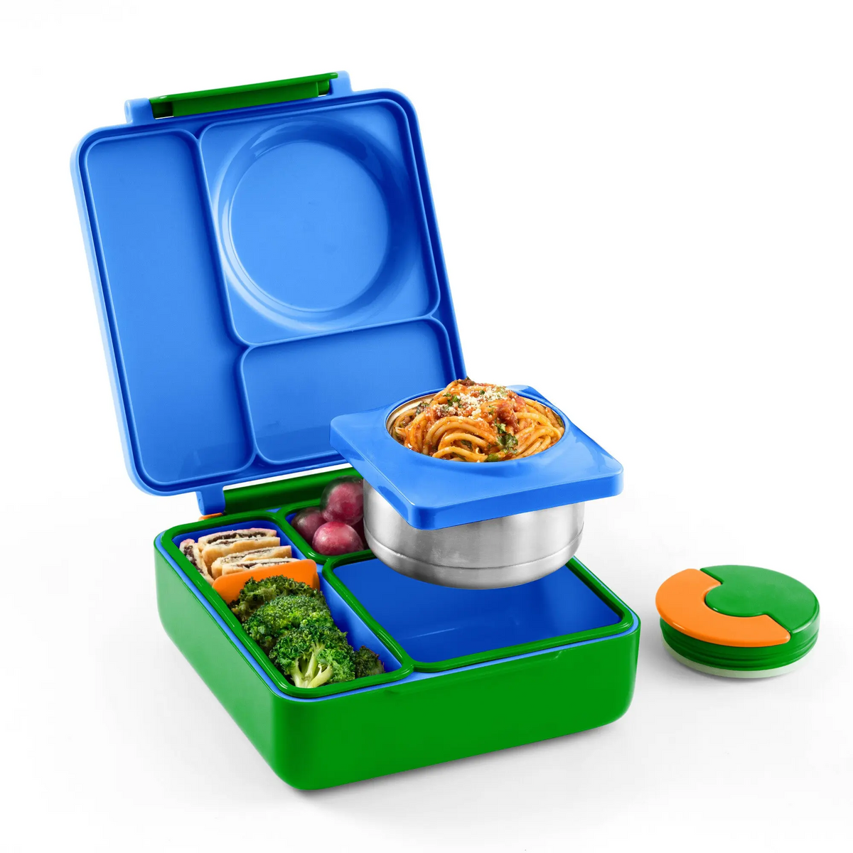 Insulated Bento Lunch Box with Thermos & 3 Compartments – Leak-Proof Stainless Steel Meal Prep Container, Durable, Easy to Clean & Perfect for School, Work & Travel