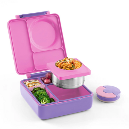 Insulated Bento Lunch Box with Thermos & 3 Compartments – Leak-Proof Stainless Steel Meal Prep Container, Durable, Easy to Clean & Perfect for School, Work & Travel