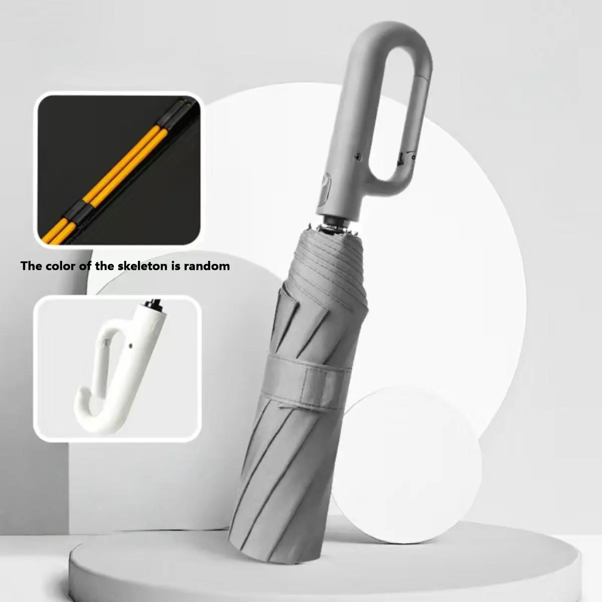 Automatic FoldingWindproof Umbrella -Compact WaterproofRain Umbrella with Easy-Grab Loop, PortableTravel Design for Men &Women