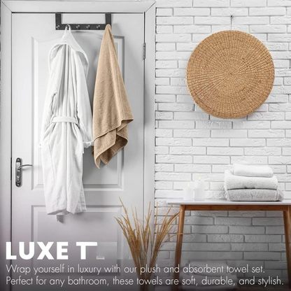 KAHAF Collection 6-PackBath Towels -Lightweight ExtraAbsorbent 100% CottonMulti-Use for Daily - SoftComfortable & Durable -27x54 Inches