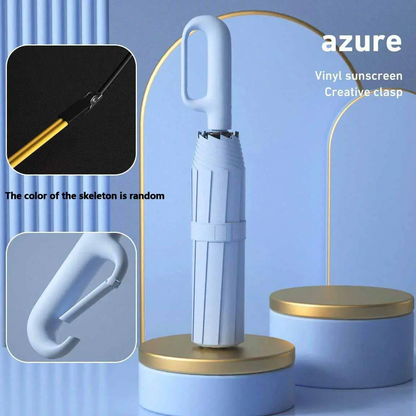 Automatic FoldingWindproof Umbrella -Compact WaterproofRain Umbrella with Easy-Grab Loop, PortableTravel Design for Men &Women