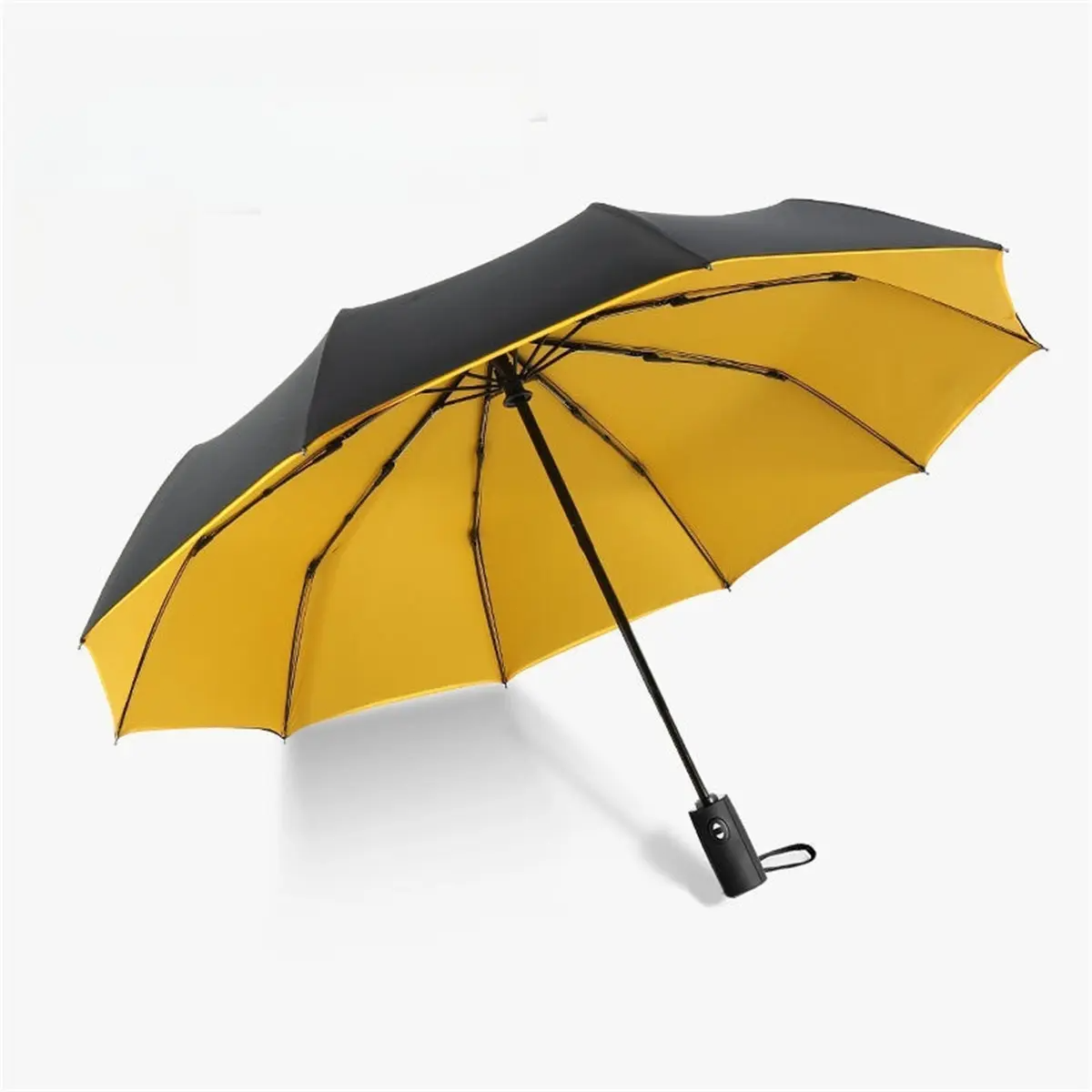Automatic FoldingWindproof Umbrella -Compact WaterproofRain Umbrella with Easy-Grab Loop, PortableTravel Design for Men &Women