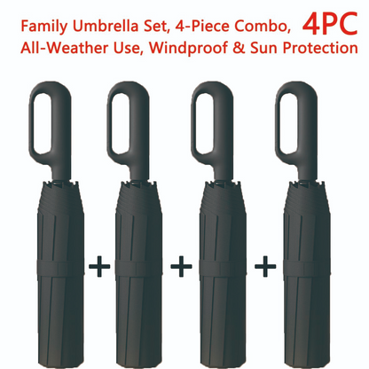 Automatic FoldingWindproof Umbrella -Compact WaterproofRain Umbrella with Easy-Grab Loop, PortableTravel Design for Men &Women