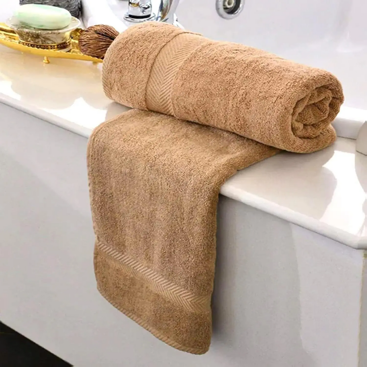 KAHAF Collection 6-PackBath Towels -Lightweight ExtraAbsorbent 100% CottonMulti-Use for Daily - SoftComfortable & Durable -27x54 Inches