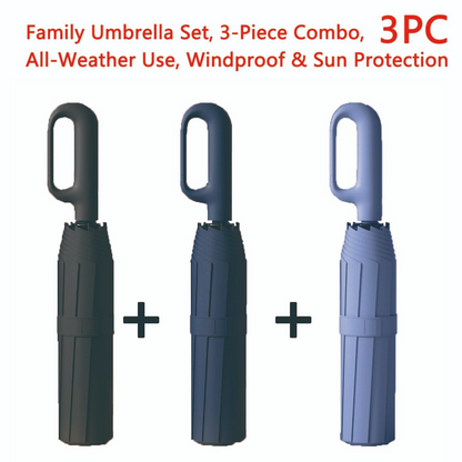 Automatic FoldingWindproof Umbrella -Compact WaterproofRain Umbrella with Easy-Grab Loop, PortableTravel Design for Men &Women