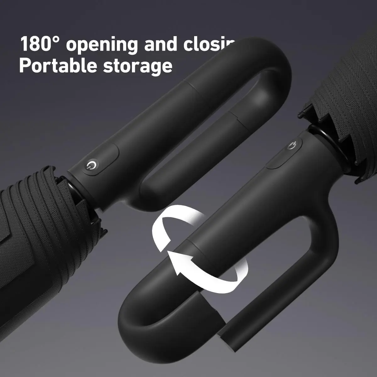 Automatic FoldingWindproof Umbrella -Compact WaterproofRain Umbrella with Easy-Grab Loop, PortableTravel Design for Men &Women