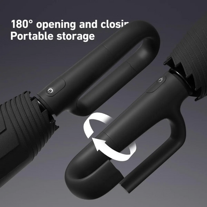 Automatic FoldingWindproof Umbrella -Compact WaterproofRain Umbrella with Easy-Grab Loop, PortableTravel Design for Men &Women