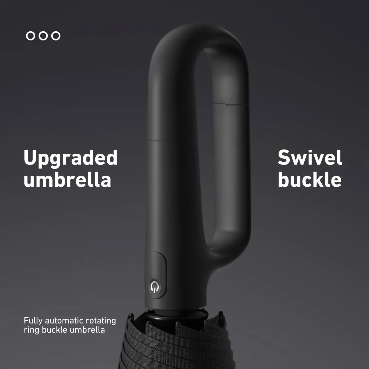 Automatic FoldingWindproof Umbrella -Compact WaterproofRain Umbrella with Easy-Grab Loop, PortableTravel Design for Men &Women