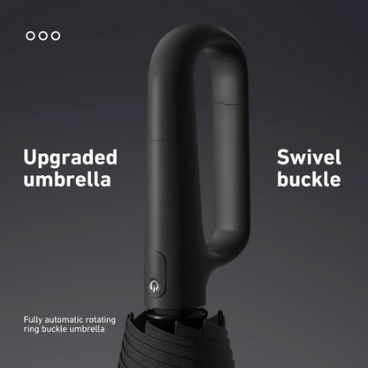 Automatic FoldingWindproof Umbrella -Compact WaterproofRain Umbrella with Easy-Grab Loop, PortableTravel Design for Men &Women